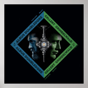 Affiche Tranche sanguine Dumbledore & Grindlewald Graphiqu
