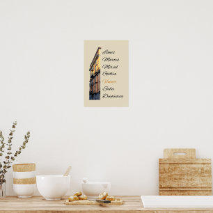 Affiche Tranches de Polenta Turin - Jours Authentiques de