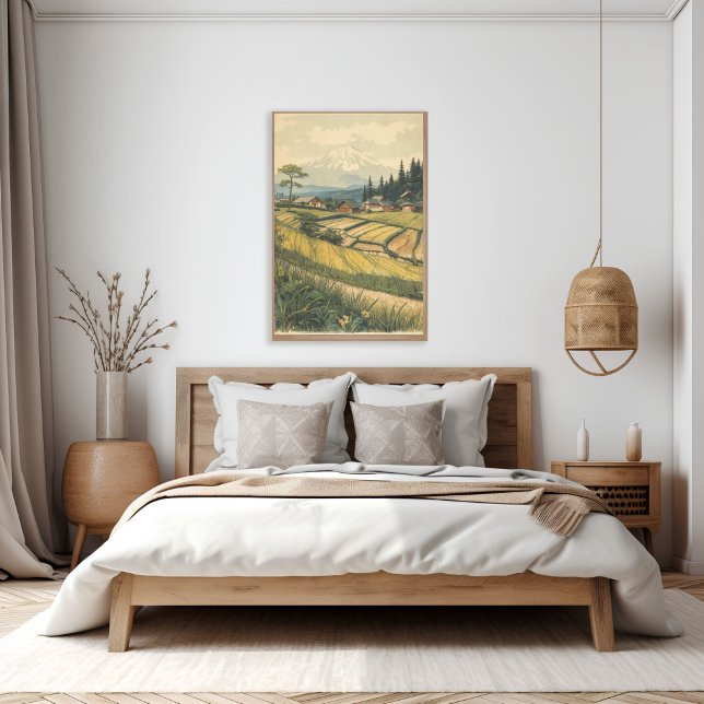 Affiche Tranquil Fields – Japanese Countryside Vintage Art (Créateur téléchargé)