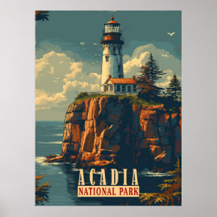 Affiche Tranquillité côtière : Parc national Acadia
