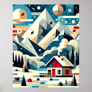 Affiche Tranquillité hivernale