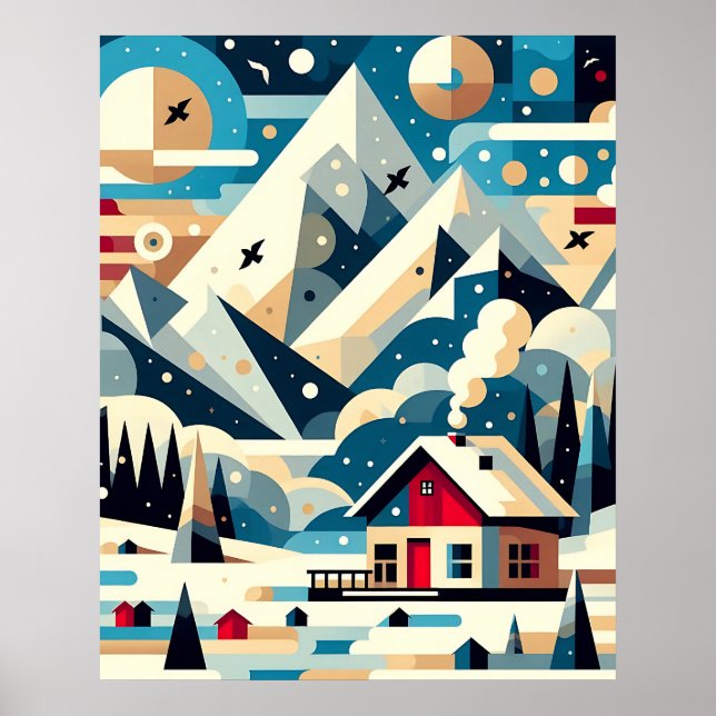 Affiche Tranquillité hivernale (Devant)