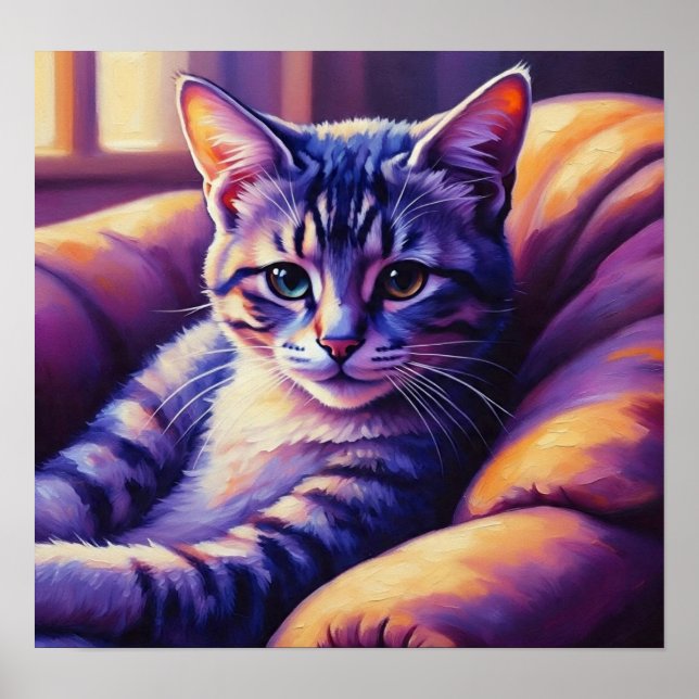 Affiche TranquilTabbyCat (Devant)