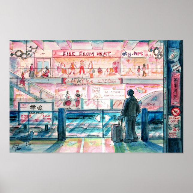 Affiche Trans City - Station de métro (Devant)