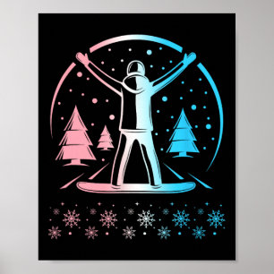 Affiche Trans Pride Subtle Lgbtq Gay pride Snowboar d'hive