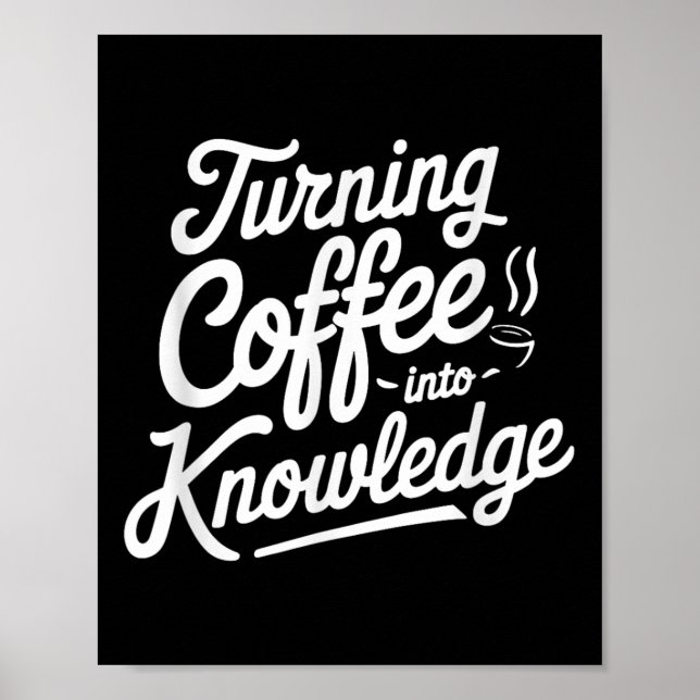 Affiche Transformer le café en connaissances _1  (Devant)