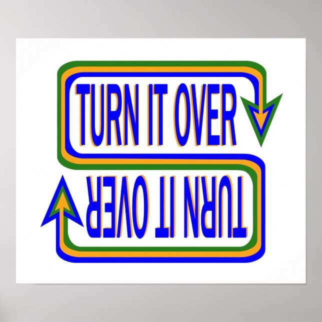 Affiche Transformez-Le Au-Dessus De Citation Inspirationne (Devant)