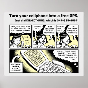 Affiche Transformez votre téléphone portable en GPS libre