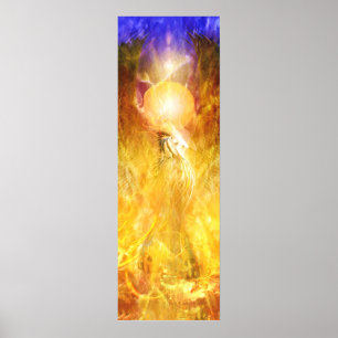 Affiche TRANSMUTATION D'Oiseaux De Feu Phoenix