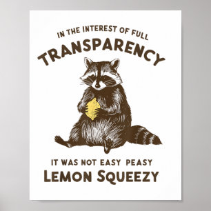 Affiche Transparence Complète Ce N'Était Pas Facile Peasy