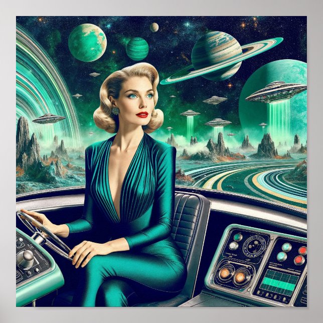 Affiche Transport futuriste (Devant)