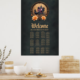 Affiche Transport gothique avec Ravens et Rose.