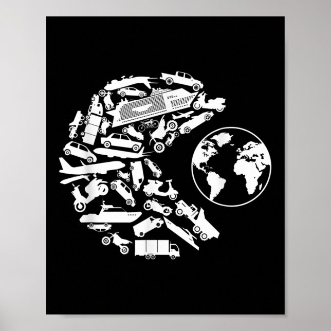 Affiche Transport Mange Protection De l'environnement de l (Devant)