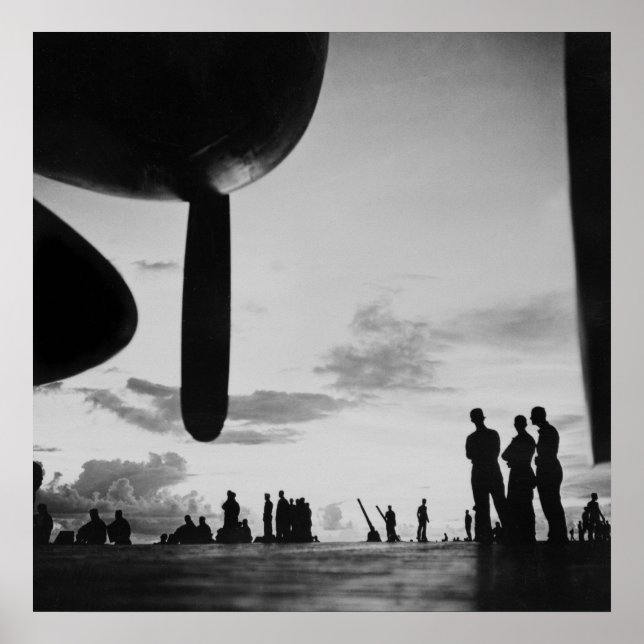 Affiche Transporteur d'aéronef, années 1940 (Devant)