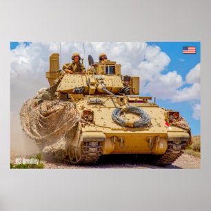 Affiche TRANSPORTEUR DE PERSONNEL ARMÉ - M2 Bradley