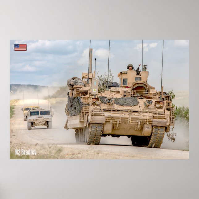 Affiche TRANSPORTEUR DE PERSONNEL ARMÉ - M2 Bradley (Devant)