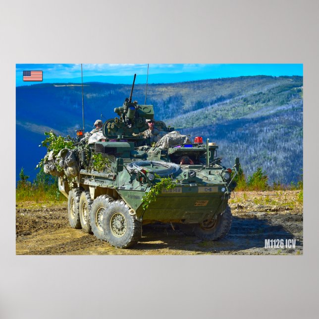 Affiche TRANSPORTEUR DE PERSONNEL ARMÉ - Stryker (Devant)