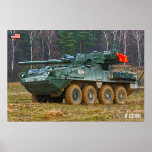 Affiche TRANSPORTEUR DE PERSONNEL ARMÉ - Stryker