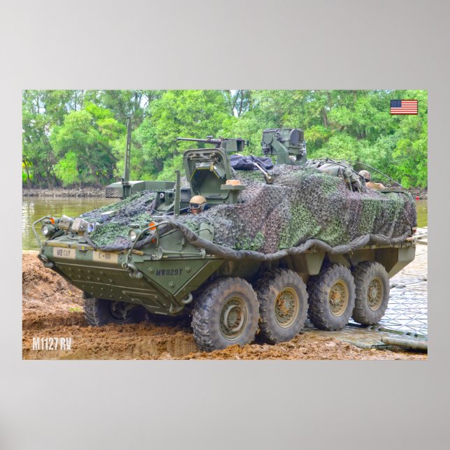 Affiche TRANSPORTEUR DE PERSONNEL ARMÉ - Stryker (Devant)