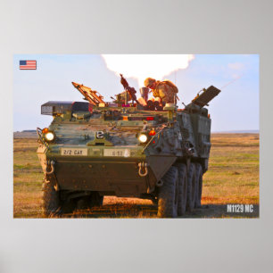 Affiche TRANSPORTEUR DE PERSONNEL ARMÉ - Stryker