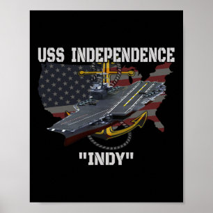 Affiche Transporteur Uss Independence Cv-62 Cva-62 Anciens