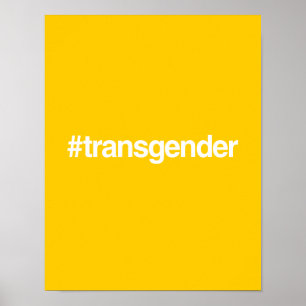AFFICHE TRANSSEXUEL DE HASHTAG