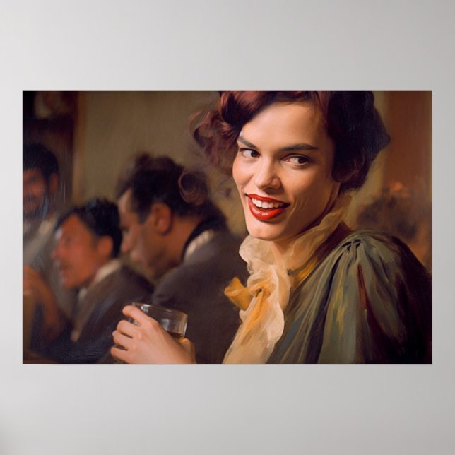 Affiche Transwoman à boire un verre entre amis (Devant)