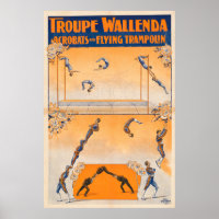 Trapeze, acrobates Et Trampoline Volante