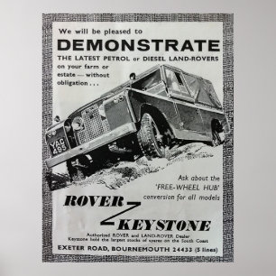 Affiche trapézoïdale de démonstration