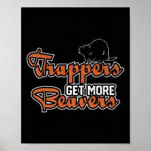 Affiche Trapper Trapping Chasse Trappers Trappers Hunter