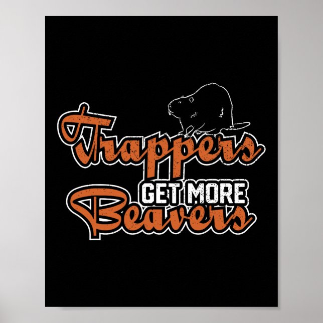 Affiche Trapper Trapping Chasse Trappers Trappers Hunter (Devant)
