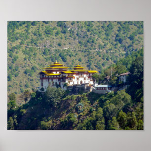 Affiche Trashigang Dzong - Bhoutan oriental