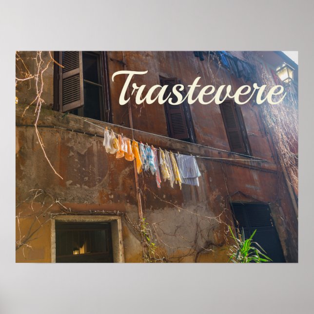 Affiche Trastevere Rome (Devant)