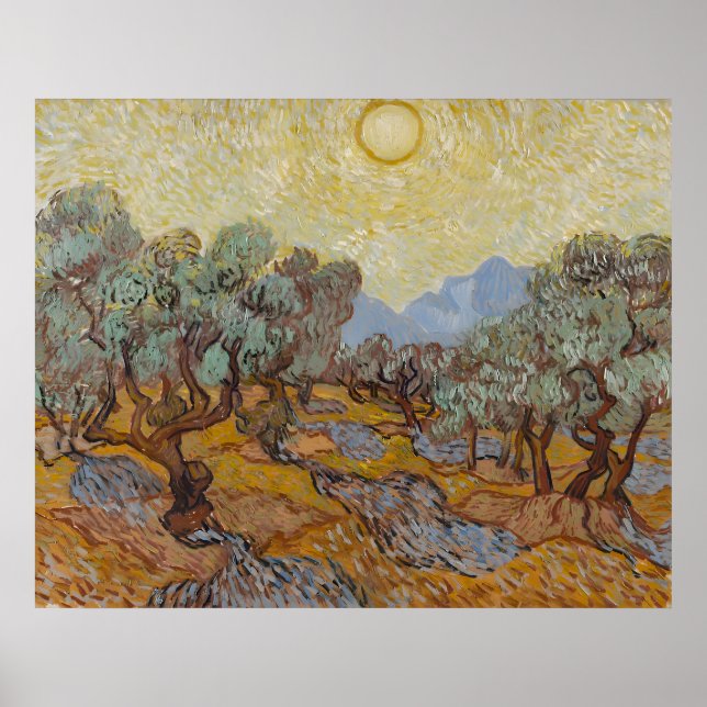 Affiche travail artistique de Vincent Van Gogh (Devant)