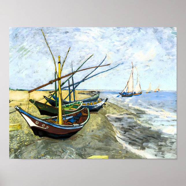 Affiche travail artistique de Vincent Van Gogh (Devant)