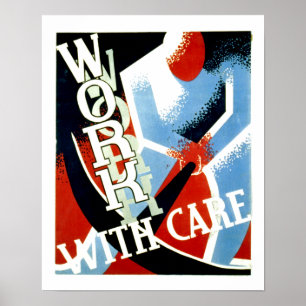 Affiche Travail avec soin