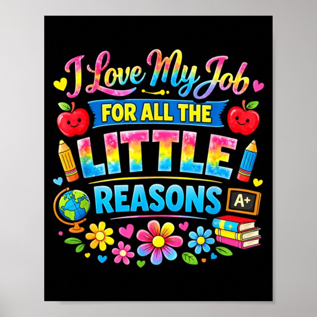 Affiche Travail d'amour drôle pour les petites raisons ens (Devant)