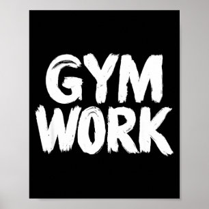 Affiche Travail de gym musculation forme physique exercice