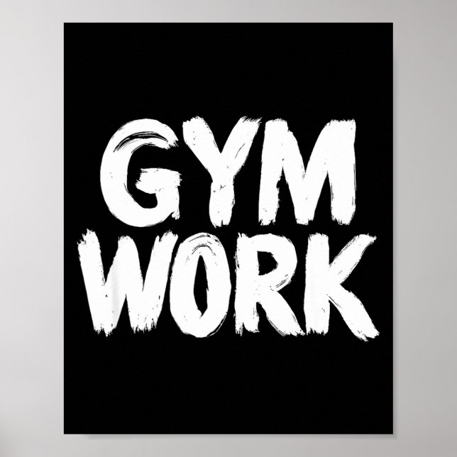 Affiche Travail de gym musculation forme physique exercice (Devant)