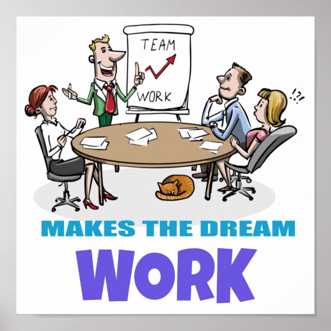 Affiche Travail d'équipe (Devant)