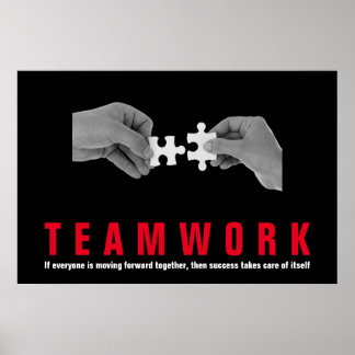 Affiche Travail d'équipe Citation inspirationnelle Motivat