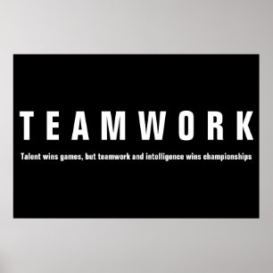 Affiche Travail d'équipe Citation inspirationnelle Motivat