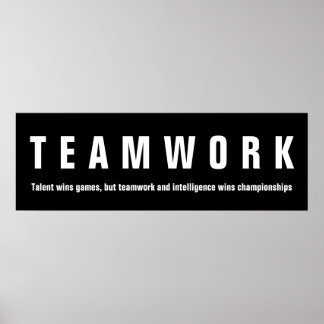 Affiche Travail d'équipe Citation inspirationnelle Motivat