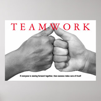 Affiche Travail d'équipe Inspiration Citation Motivationne