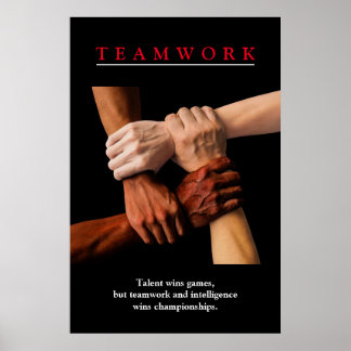 Affiche Travail d'équipe Motivation Inspiration
