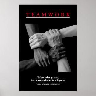 Affiche Travail d'équipe Motivation Inspiration