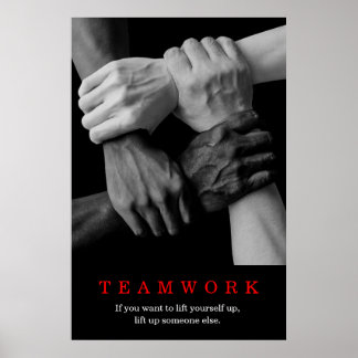 Affiche Travail D'Équipe Motivation Inspiration Citation M