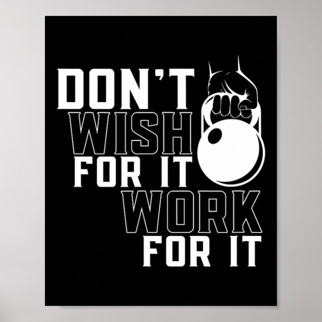 Affiche Travail Pour It Weighlifting Exercice Salle De Fit (Devant)