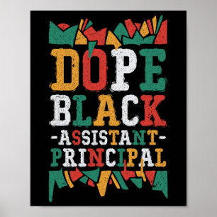 Affiche Travail principal instantané noir américain médica