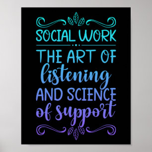 Affiche Travail social The Art of Listening And